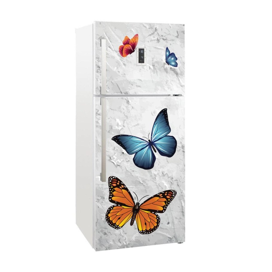 Наклейки на холодильник бабочки на вальбересе