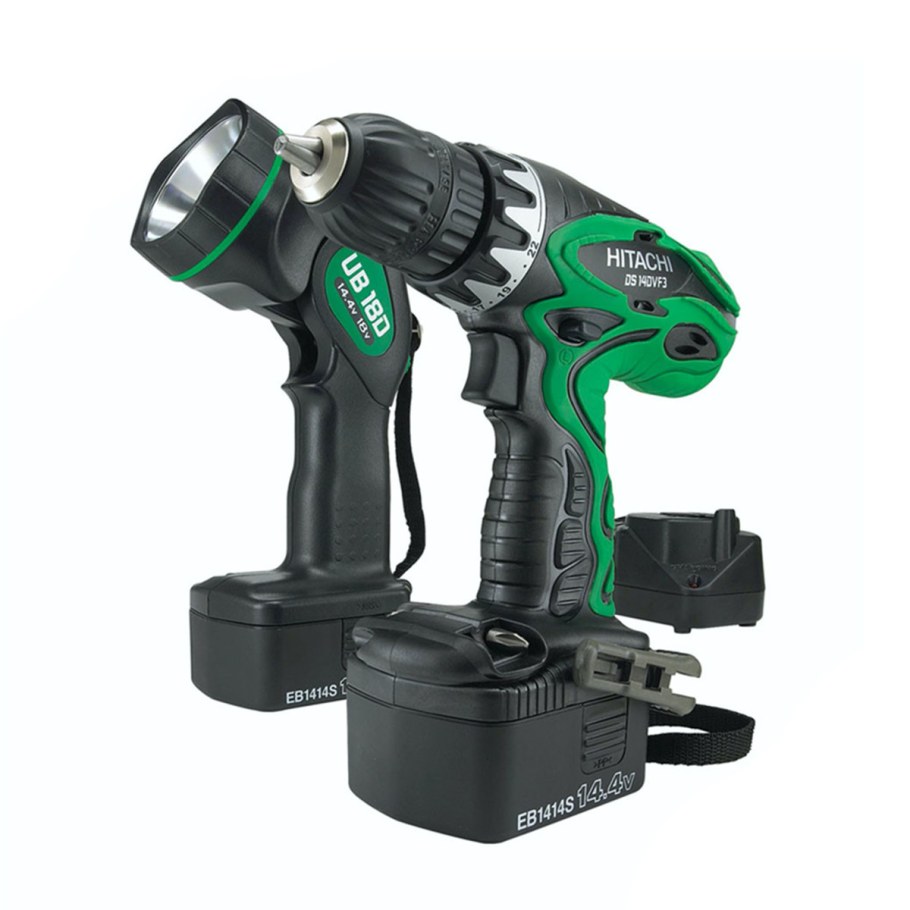 Аккумуляторная дрель-шуруповерт Hitachi ds14dvf3 34 н·м