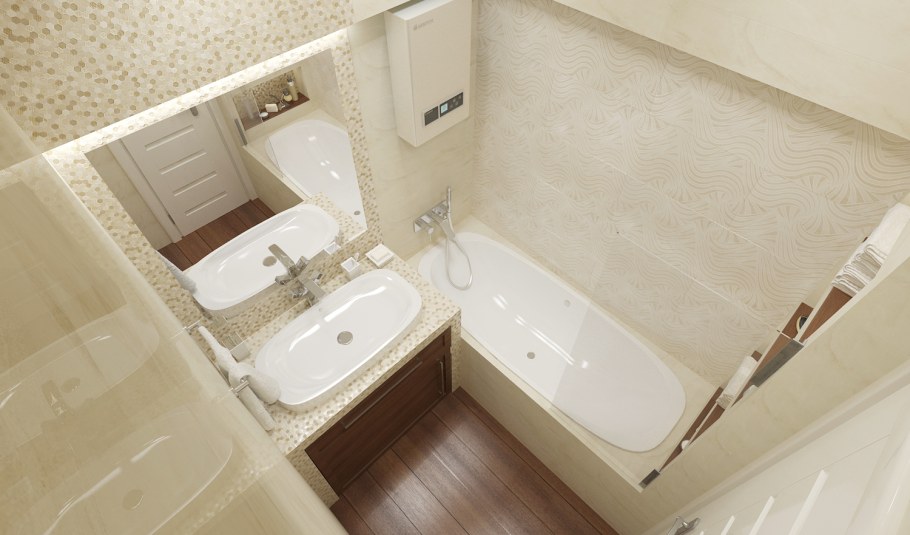 Ванная в однушке в панельном доме