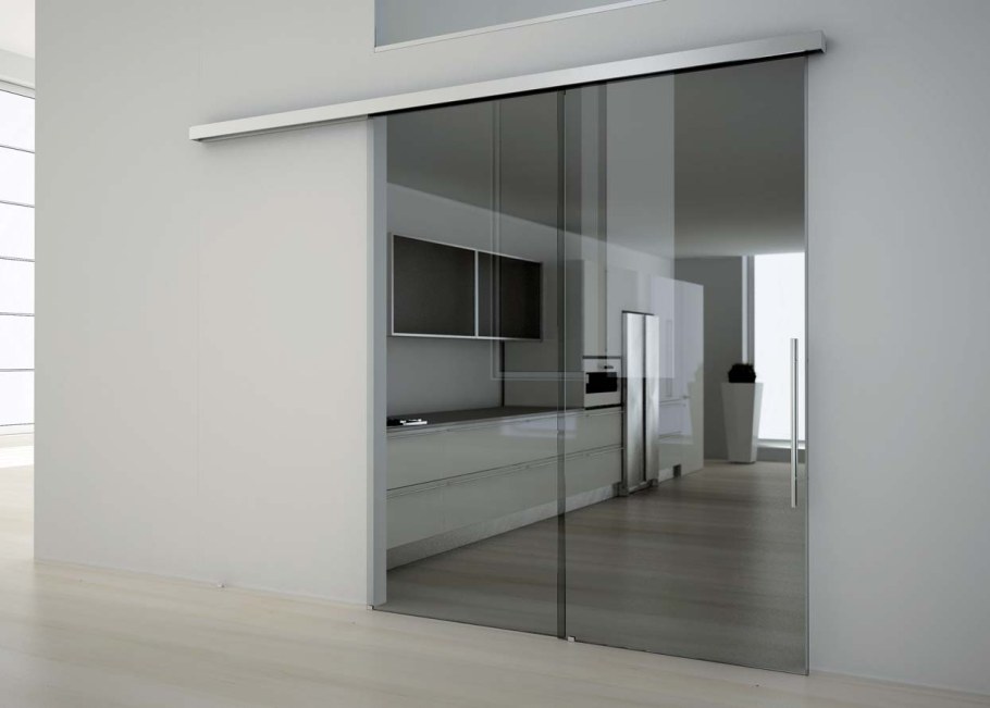 Раздвижная дверь Дельта цельностеклянная