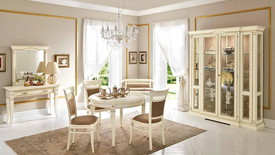 Стол круглый раздвижной Palazzo Ducale laccato 71bo54