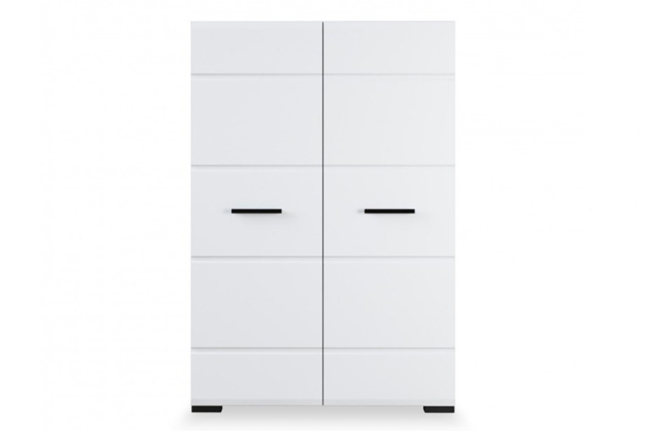 Система Йорк комод 2д1в2ящ белый жемчуг/белый глянец