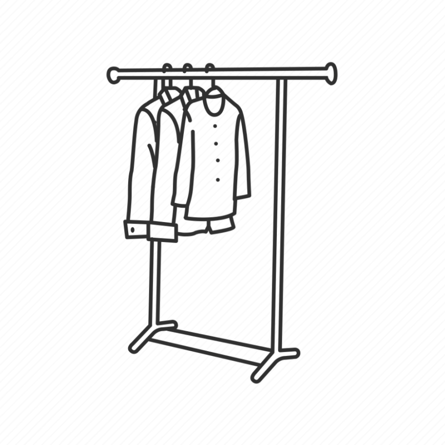 Одежда на вешалке иконка