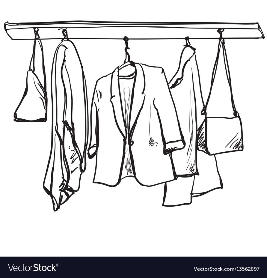 Силуэт вешалки для одежды