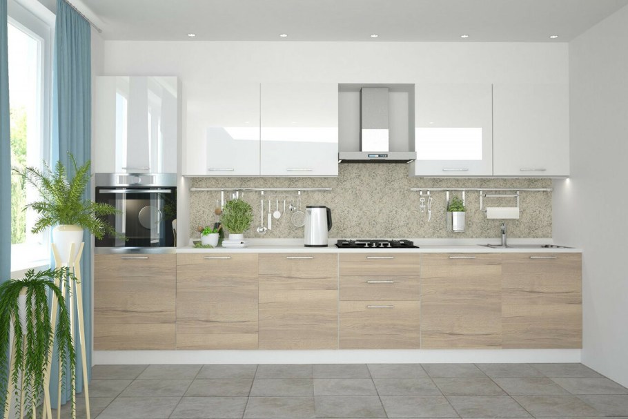 Кухня Амика дуб Галифакс