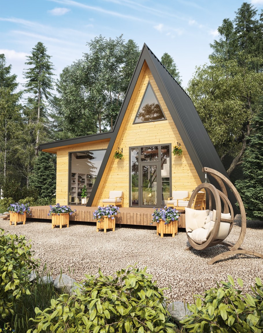 Домик шалаш Манская Заимка