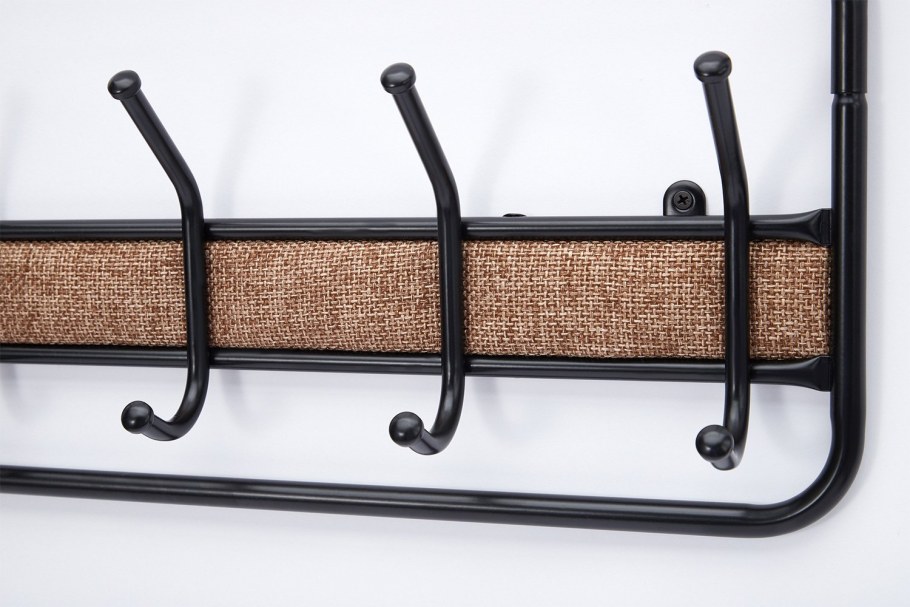 Вешалка с полкой "уют 22" (черный)