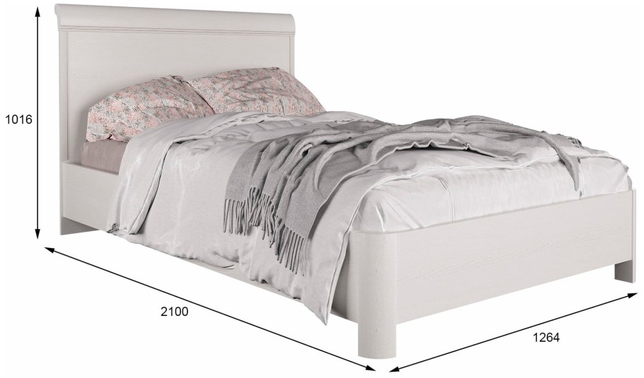 Кровать дуб Белладжио лазурит