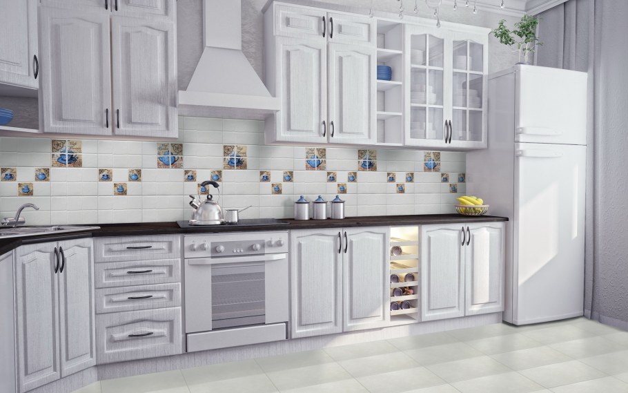 Пиастрелла микс 0с белая настенная плитка 20х30