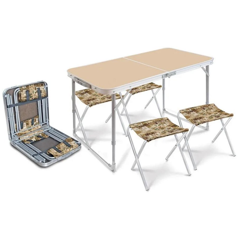 Комплект Ника ССТ-к2 стол+4стула (ССТ-к2/5 кофе/