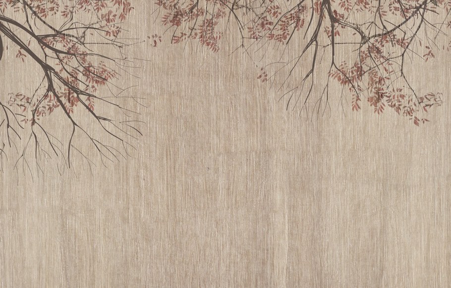 Фреска ветки деревьев