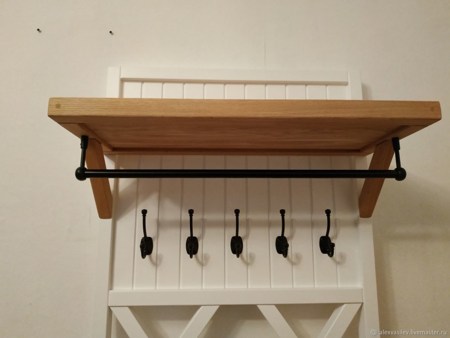 Вешалка настенная с полкой Брюгге