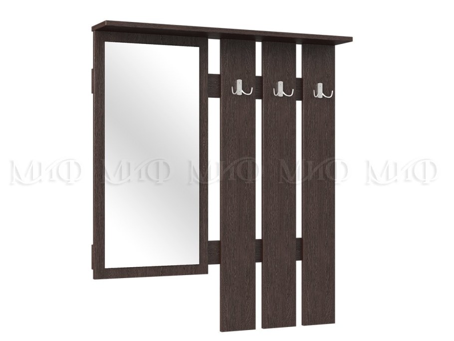 Миф-Белла зеркало с вешалкой венге