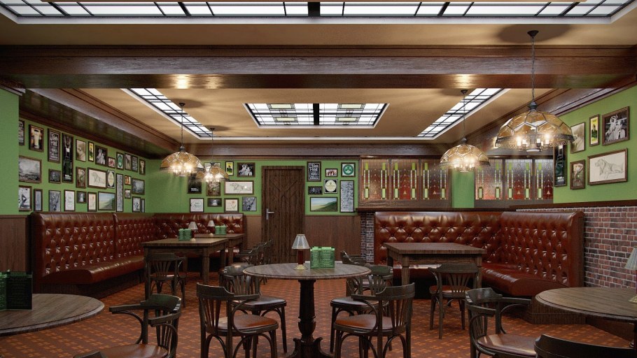 Интерьер пабов в Ирландии