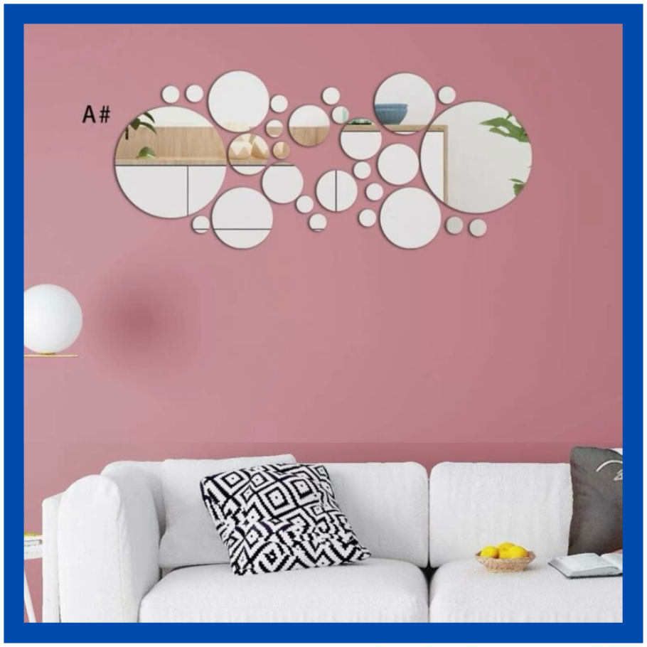 Зеркальные наклейки для интерьера