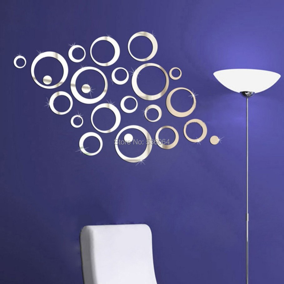 Украшение стен кругами