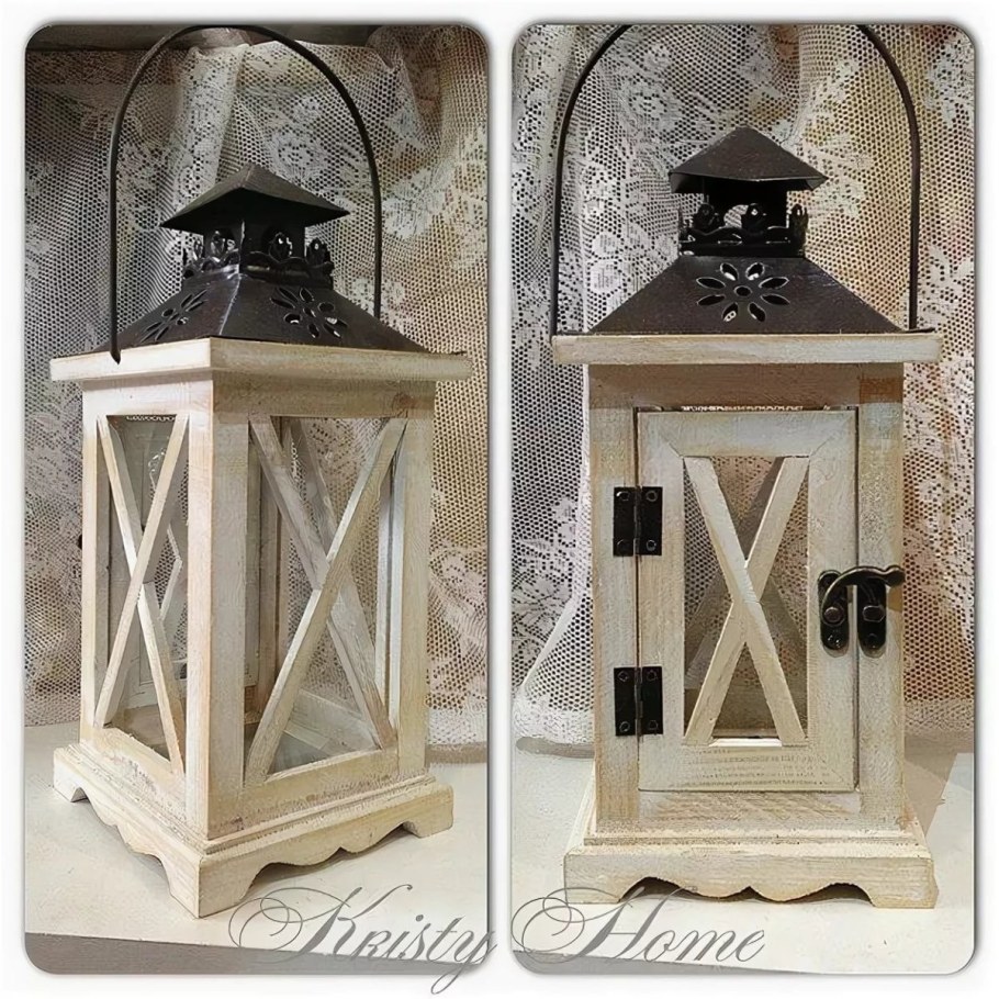 Декоративный фонарь- подсвечник из фоторамки