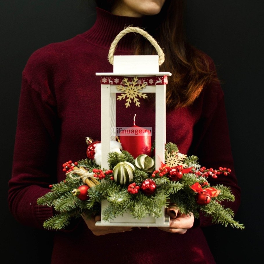Новогодние композиции со свечами