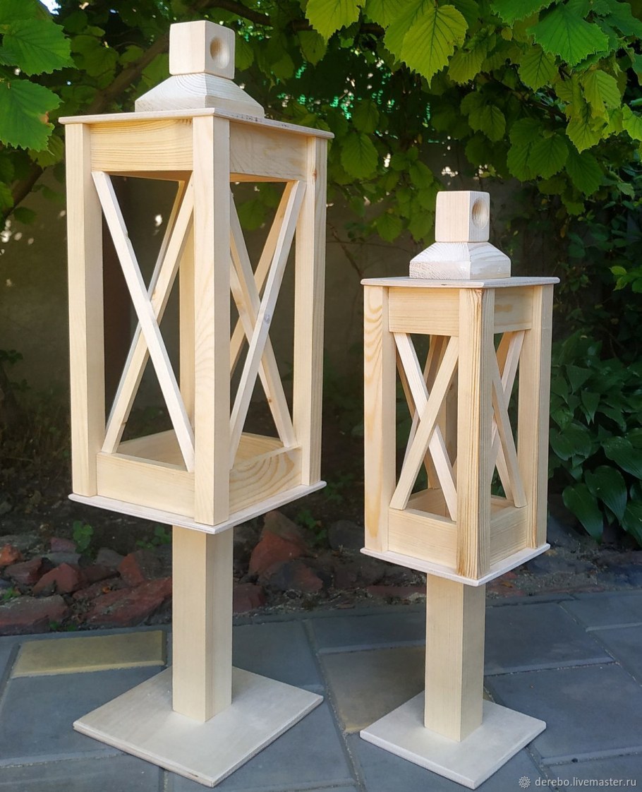 Фонарик из дерева