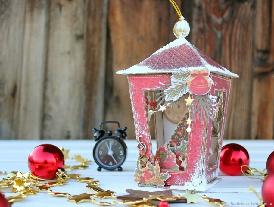 Новогодний фонарик своими руками