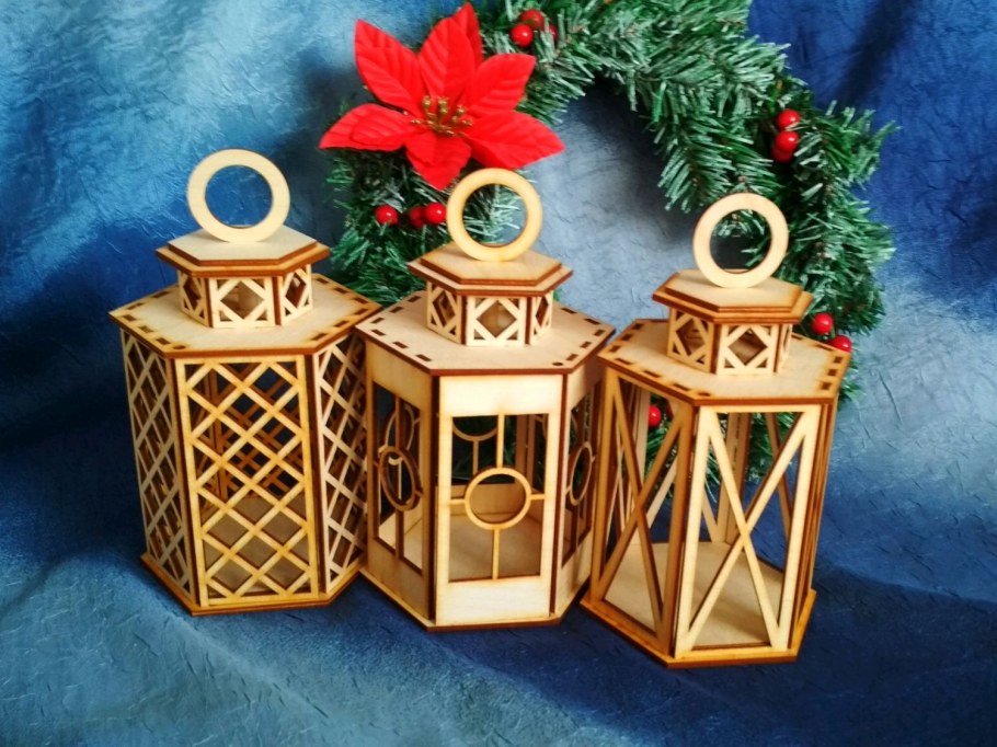 Фонарь деревянный декоративный