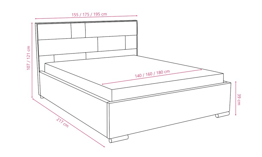 Кровать Бася 552 с закроватным модулем и матрасом 160х200 схема сборки