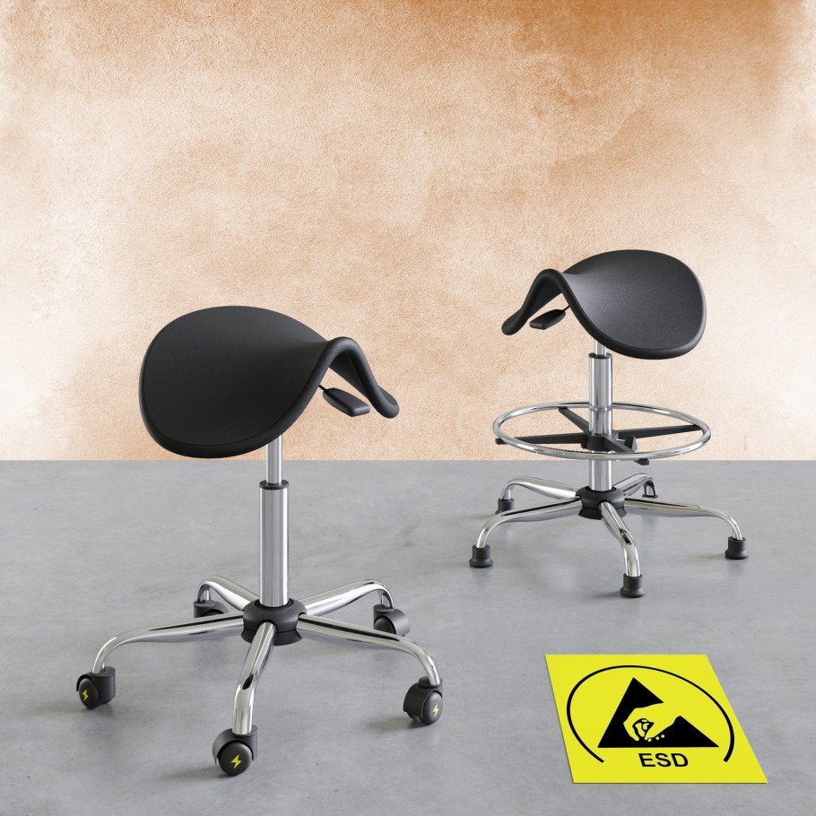 Стул седло с подлокотниками