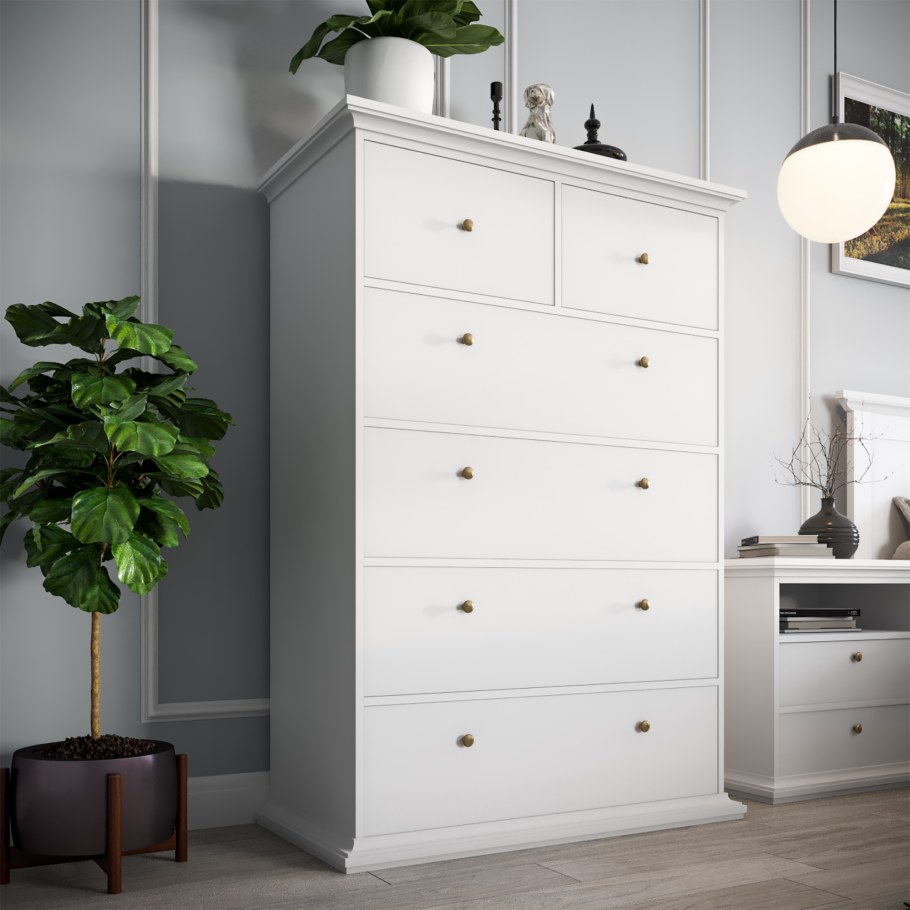 Комод белый лазурит