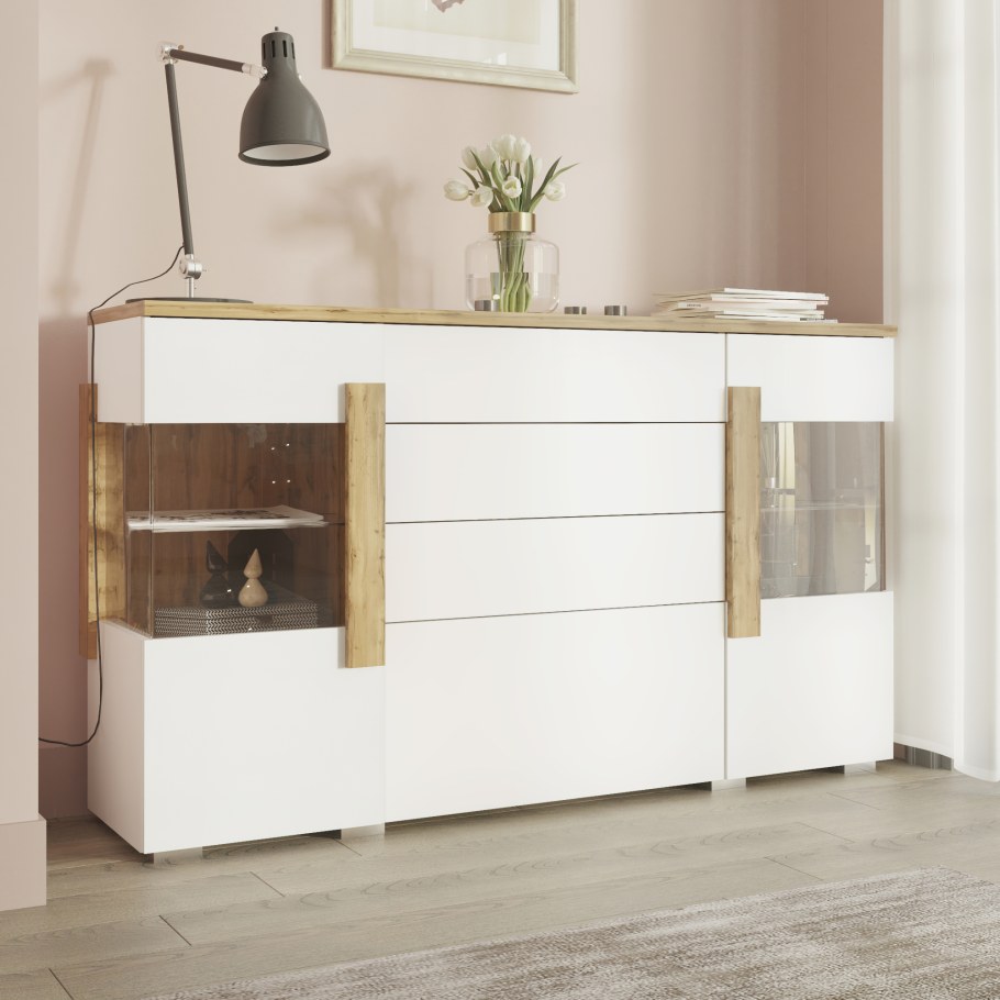 Комод Элеганте белый дуб сонома