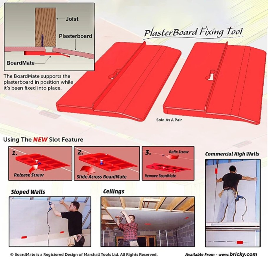 2 Шт. Инструмент для фиксации гипсокартона стен потолок