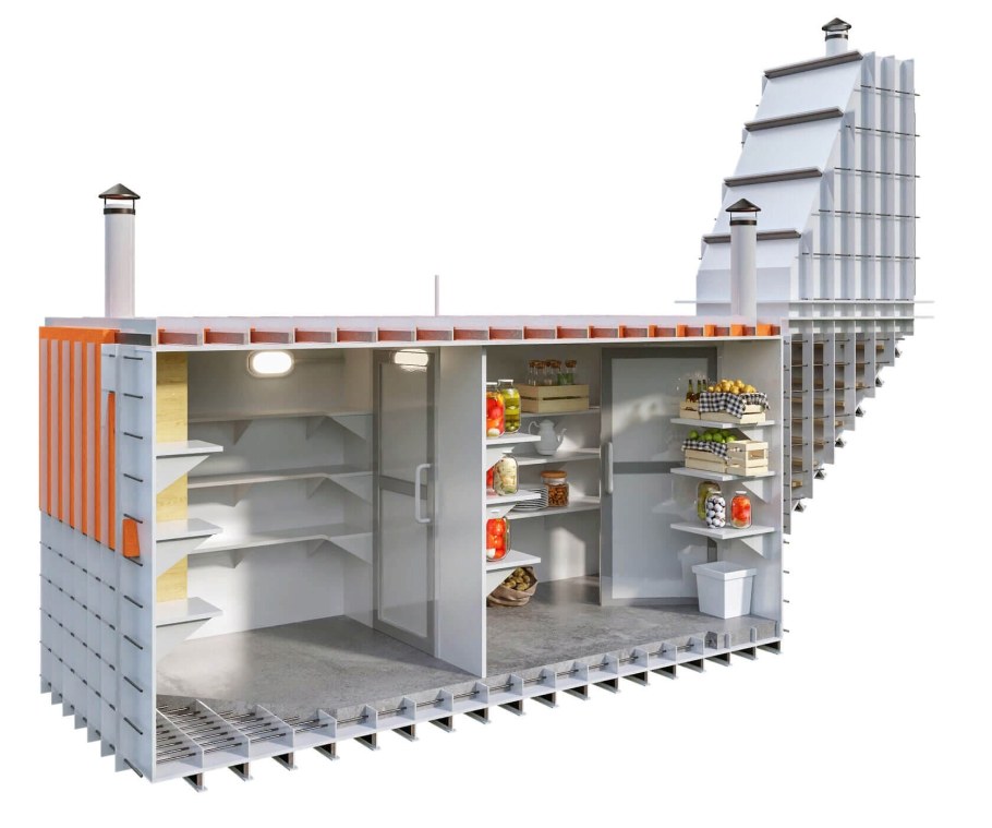 Пластиковый армированный погреб Витязь