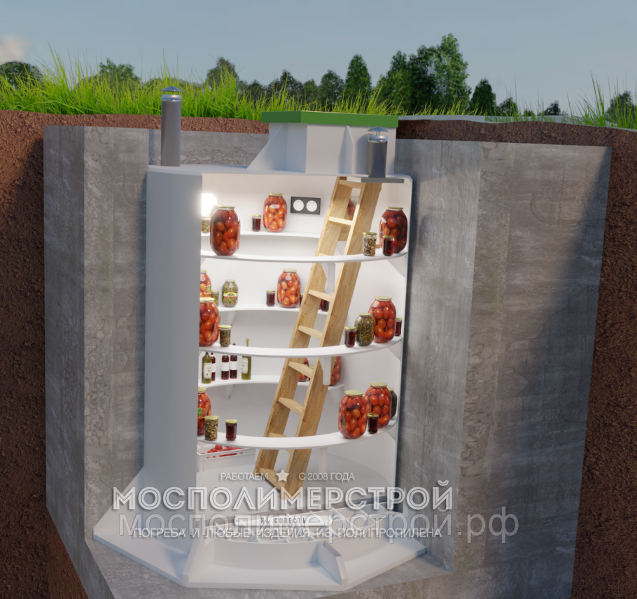 Погреб Мосполимерстрой "Русь-дача"