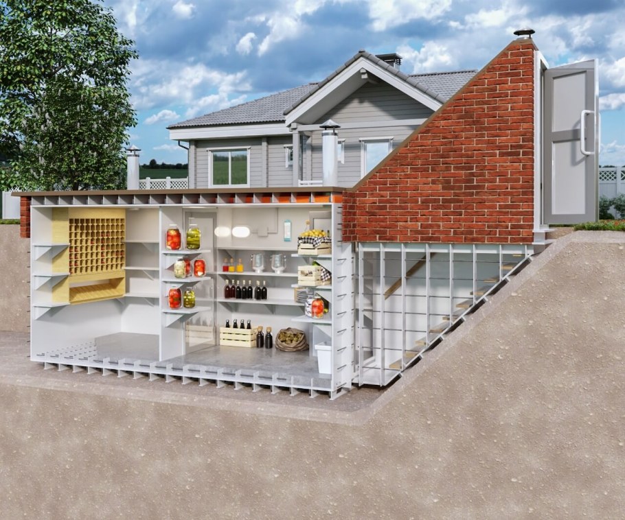 Зимние пластиковые погреба