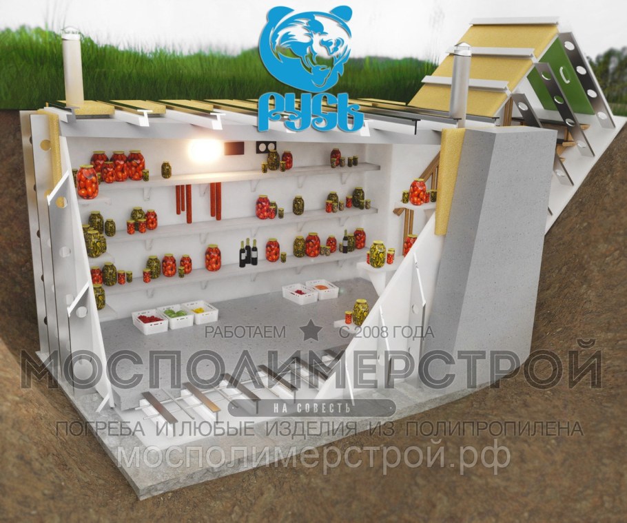 Погреб Мосполимерстрой "Русь-дача"