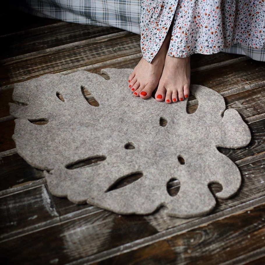 Ковер из валяной шерсти