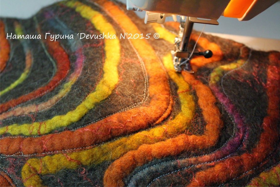 Валяные коврики из шерсти