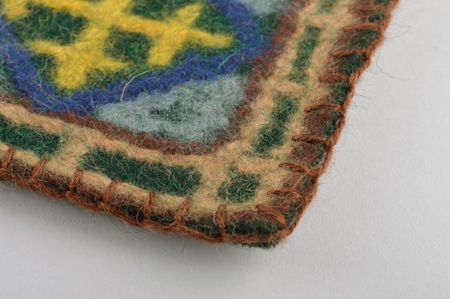 Валяные коврики из шерсти