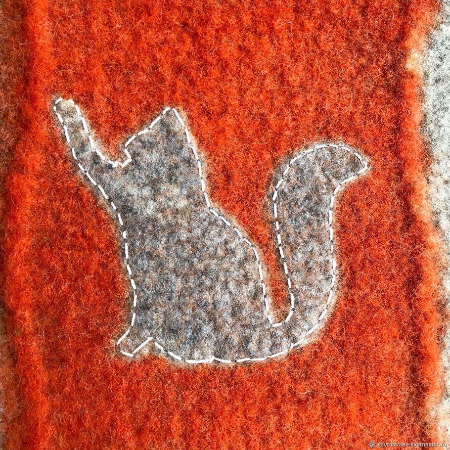 Ковер из валяной шерсти