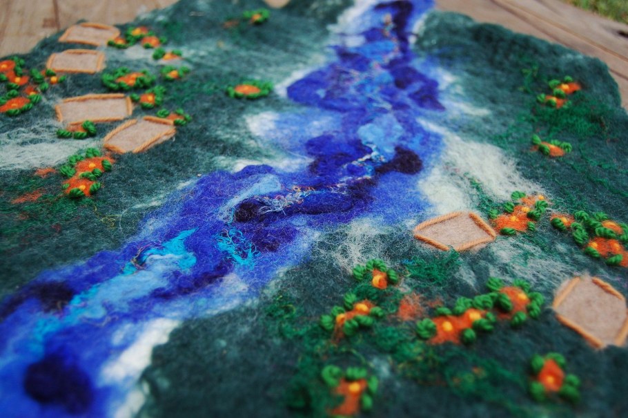 Валяные коврики из шерсти