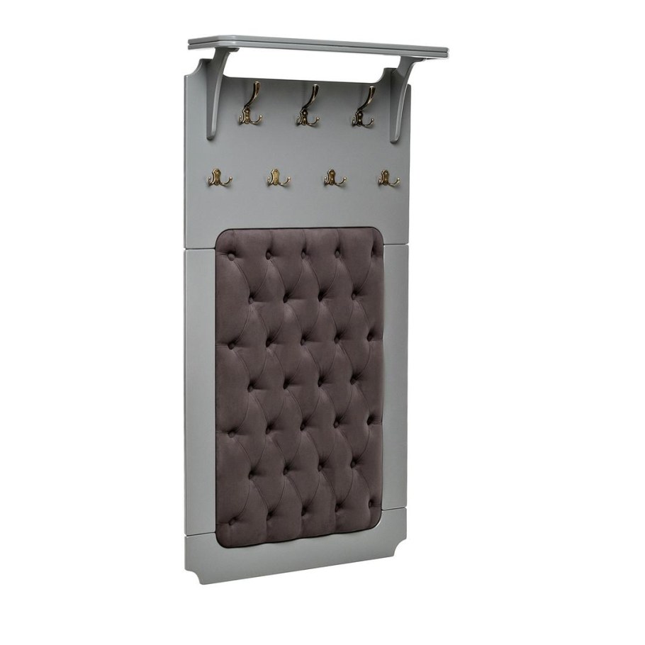 Мягкая велюр настенная вешалка в прихожую