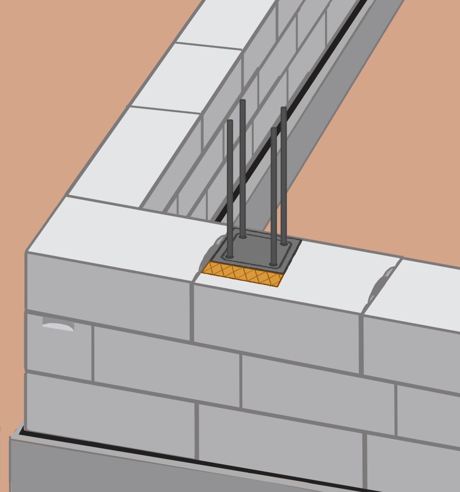 Металлическая перемычка перегородки блок газосиликат 100 мм