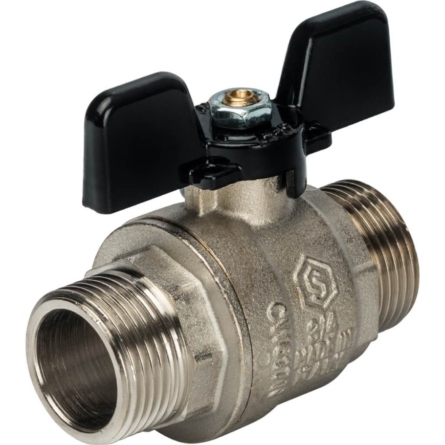 Кран шаровой полнопроходной Stout (НР/НР) - 3/4"