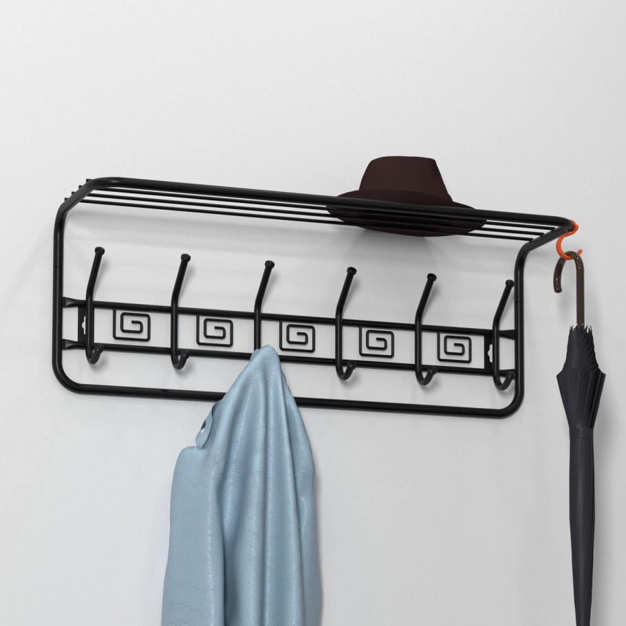 Вешалка для одежды с палкой Ажур