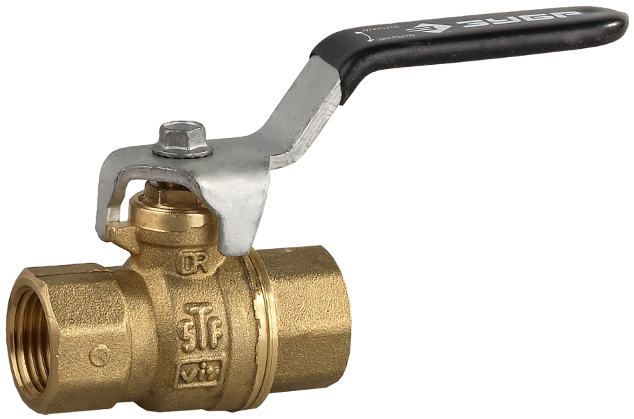 Кран шаровый ЗУБР 4-51320-L-1/2 муфтовый (ВР/ВР), латунь
