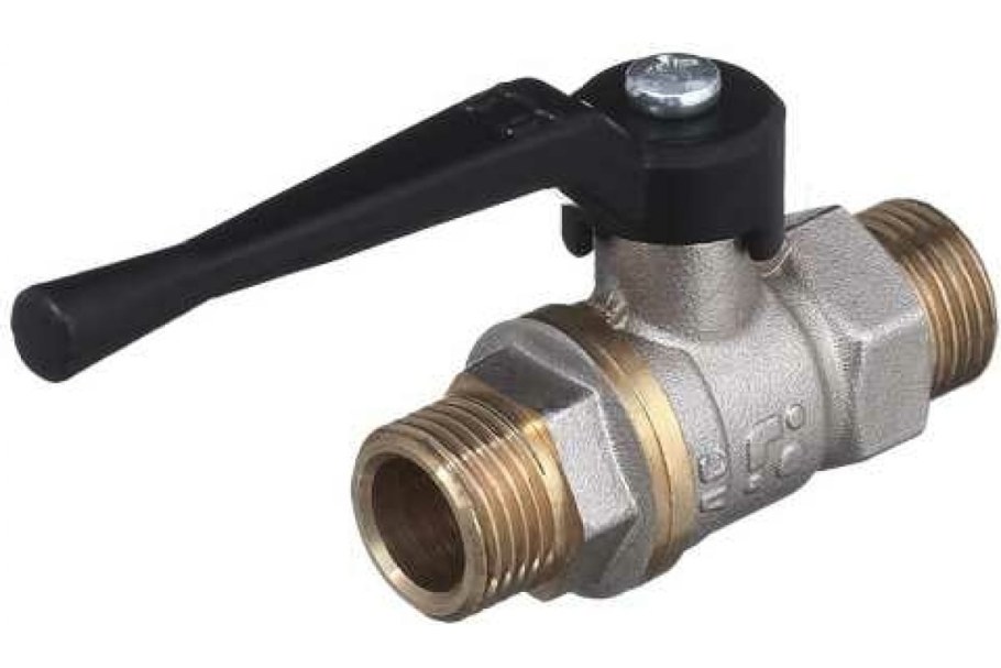 Кран шаровой 11б27п1 ду15 а31 ВР/НР рычаг никель