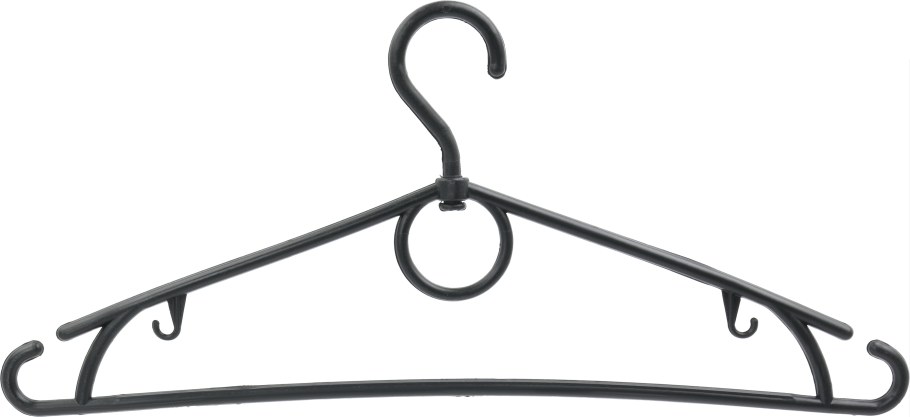 Вешалка-плечики 40см черная