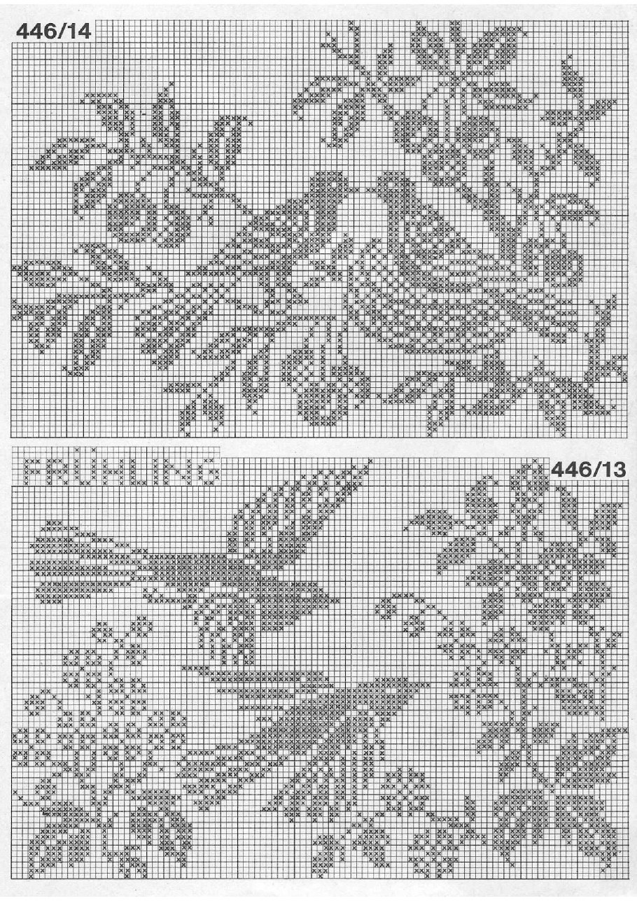 Филейное вязание птицы