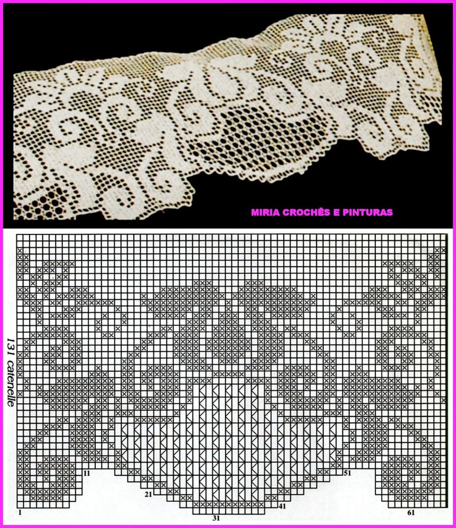 Филейное кружево на шторах