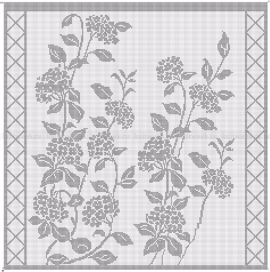 Филейные растительные узоры