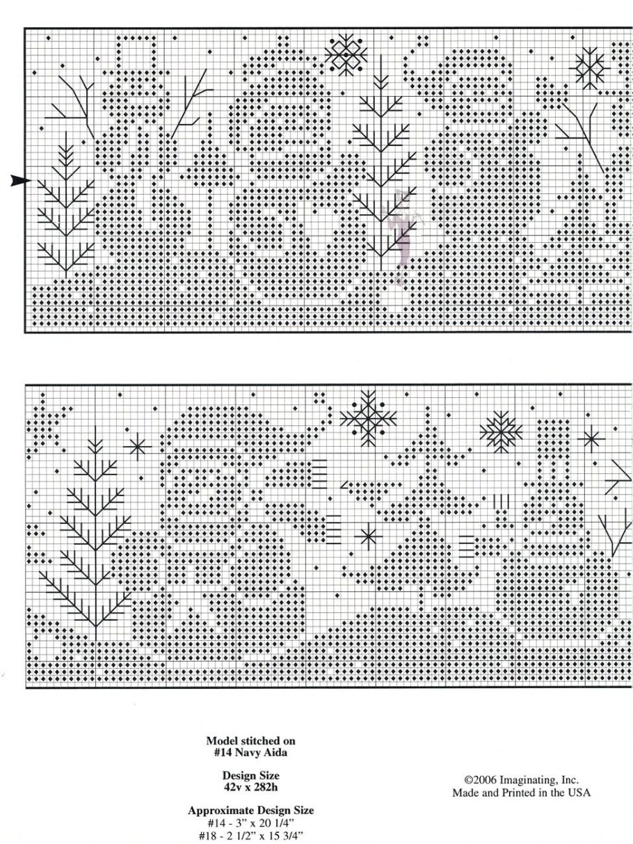 Новогодняя филейная салфетка крючком схема